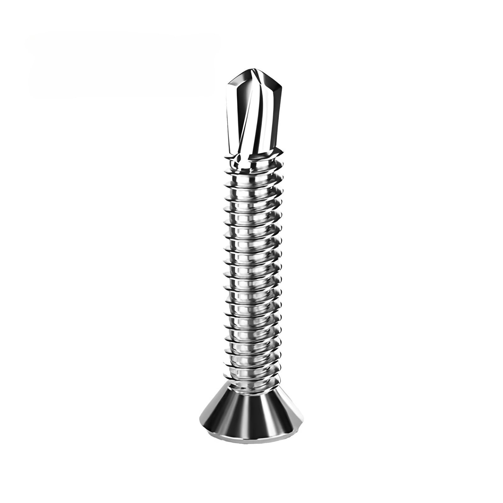 EBZFASO Drawer runners, M4.2 Stainless Steel Self Drilling Screws Phillips Flat Head(25MM,200PC)