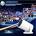 [Integrierte App] Beamer 2025 Tragbarer Videoprojektor Mini Projektor WiFi 6 BT5.4 180° Rotation HDMI/TV Stick/USB Automatische Trapezkorrektur(300 Pro)