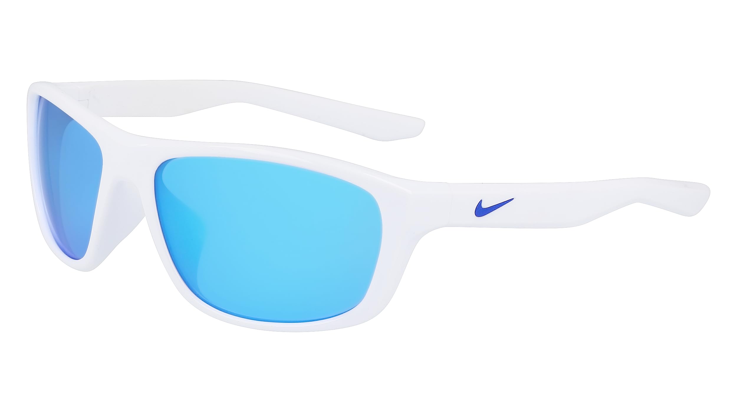 Nike Unisex White Sunglasses, One Size, Injected Frame Sunglasses