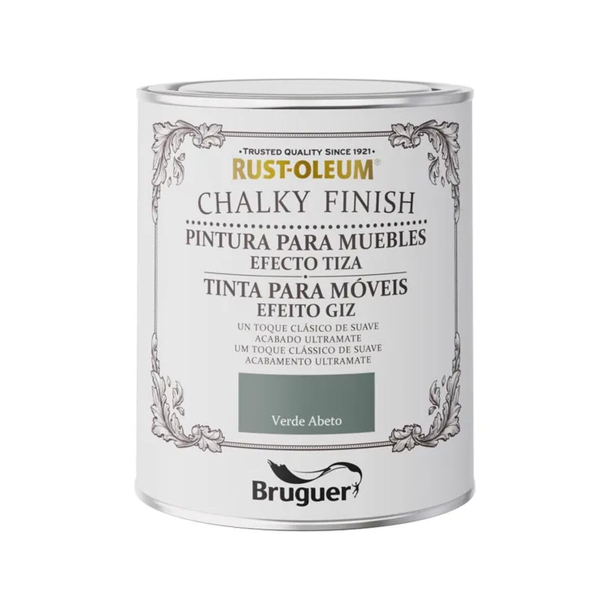 RUST-OLEUM CHALKY FINISH MUEBLES VERDE ABETO 0,750l 5733889 BRUGUER
