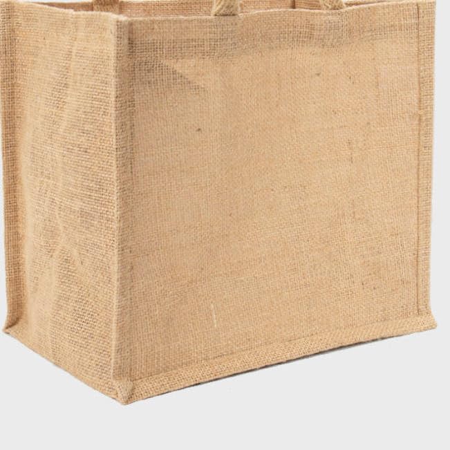 2 x 6 Bottle Jute Carrier - Eco-Friendly, Versatile, and Stylish Beer Gift Bag (2, Plain Beer Carrier), Natural