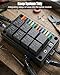 12 Volt Fuse Relay Box Fit for Car Trucks Boats RV Cars and Ships with 8 5-Pin Relays and 12 Fuses