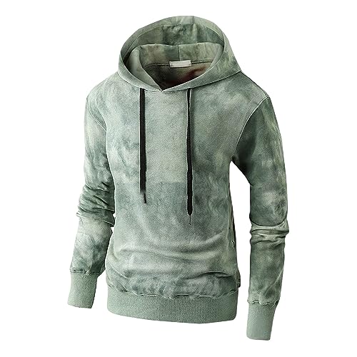 GOFULY Mens Hoodies Pullover Tie Dye Fall Sweatshirts Graphic Winter Hoodies Pullover Long Sleeve Shirts Stylish With Pockets