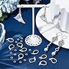 Beebeecraft 1 Box 20 Stück 925 Sterling Silber Plattierte Messing Ohrhaken Mit Hebelverschluss Französische Ohrhaken 16x10 mm Austauschbare Baumelnde Ohrring Mit 20 offenen Biegeringen #4