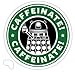Caffeinate! Exterminate! - Sticker Graphic Bumper Window Sicker Decal - Doctor Who Dr Who Sticker