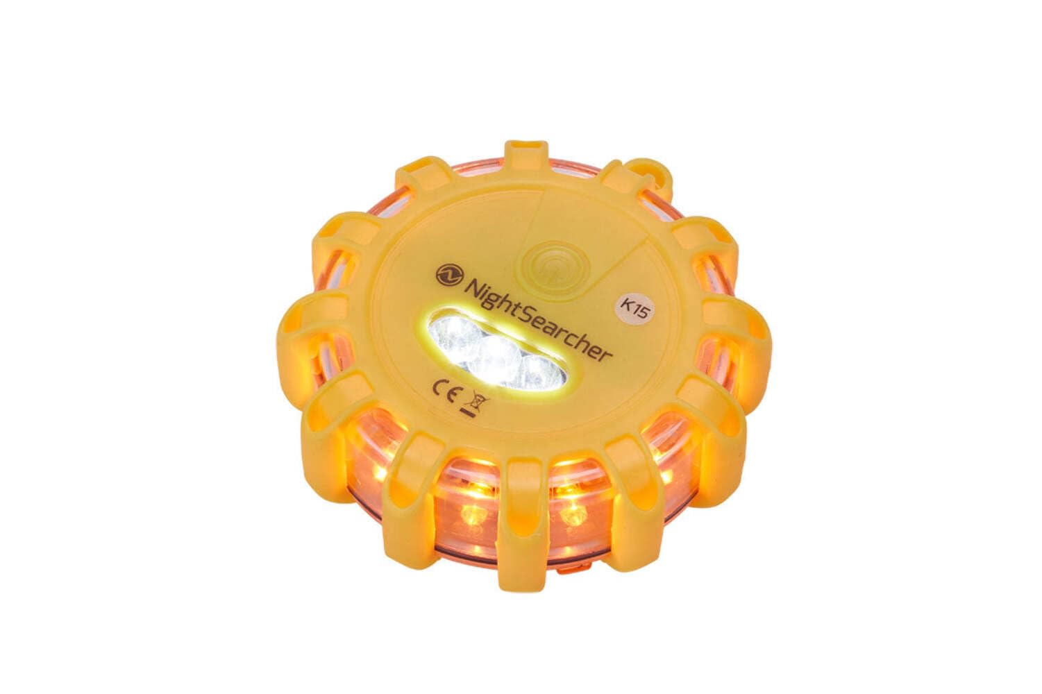 Nightsearcher Pulsar AAA Series Yellow Multiple Effect Light Module, Magnetic Mount, LED Bulb, IP65, IP66