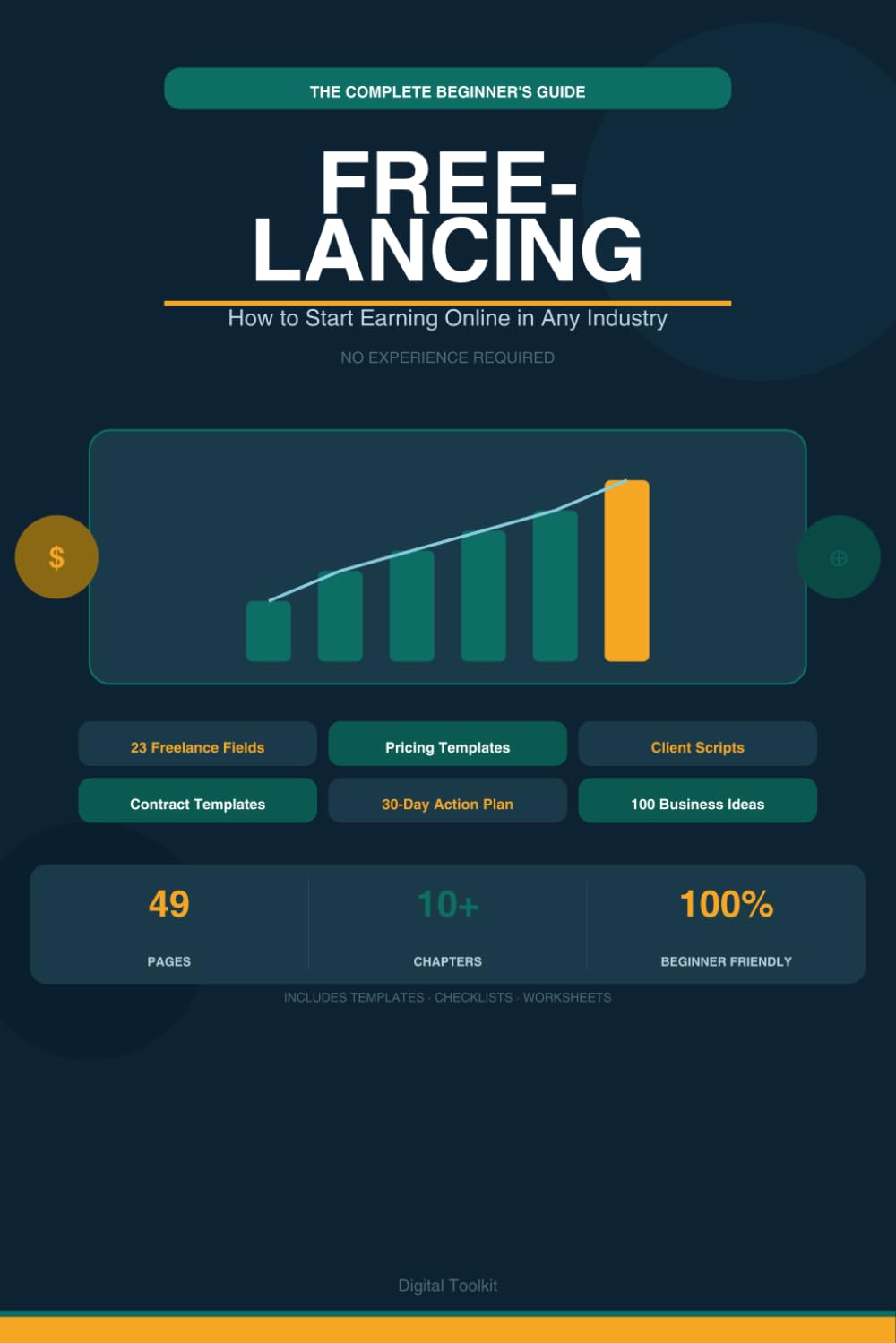 The Beginner's Guide to Freelancing: How to Start Earning Online in Any Industry: The Complete Step-by-Step Roadmap to Launch a Profitable Freelance Career From Scratch With No Degree & No Experience