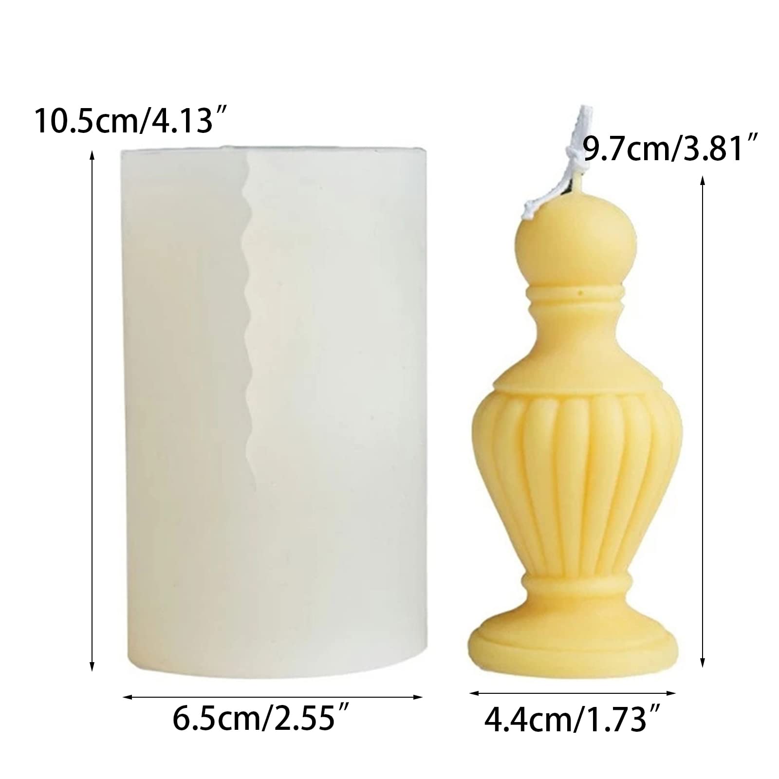 Formy do świec 3D mini wazon w kształcie rzemiosła artystyczna silikonowa forma do robienia świec