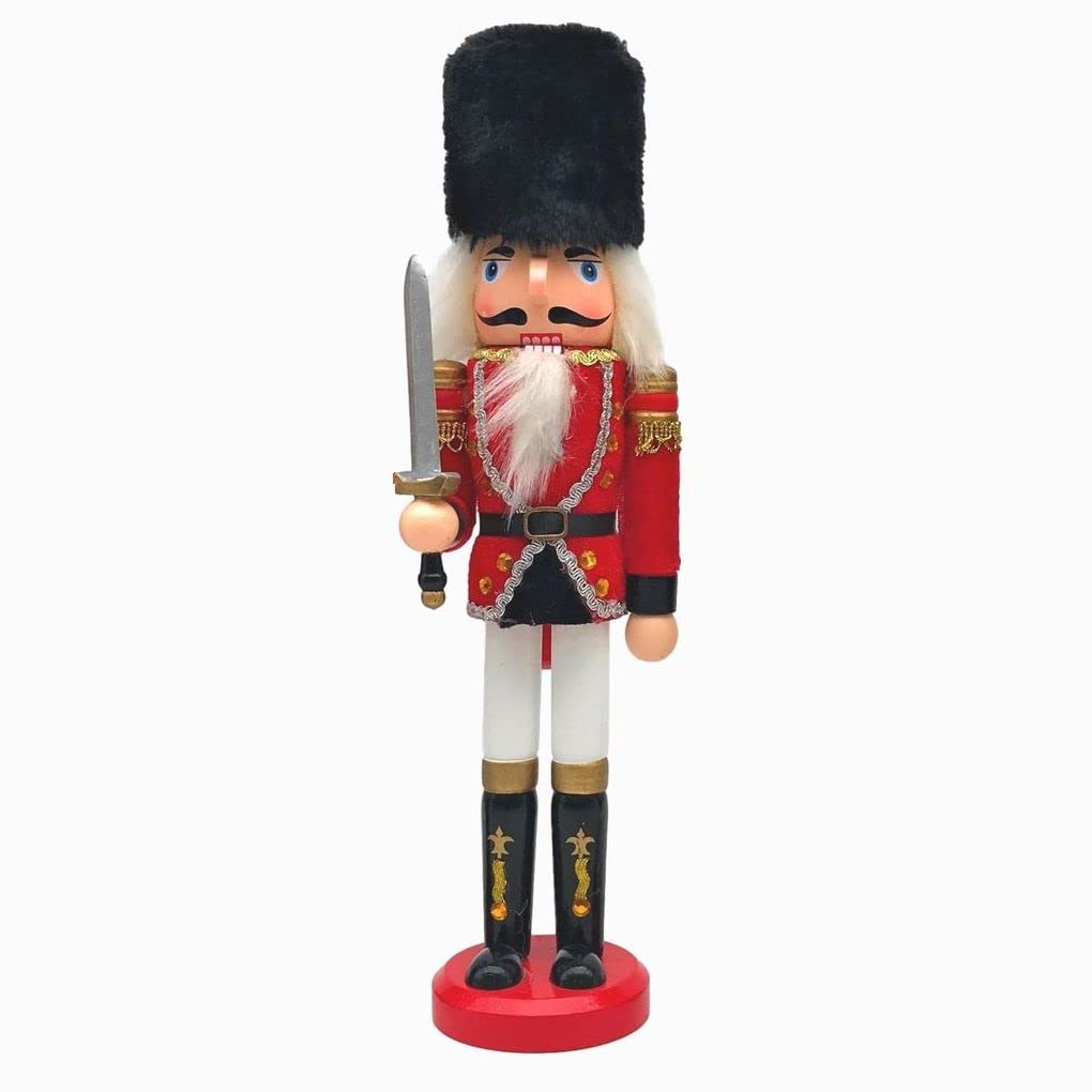 Amazon.co.jp: 置物 くるみ割り人形 イギリス 近衛兵 兵隊 木製 (B