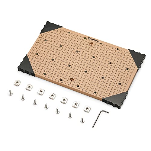 Genmitsu CNC MDF GRID Spoilboard for 3018 CNC Router Machine, Compatible with 3018-PRO/ 3018-PROVer/ 3018PROVer Mach3, 300 x 180 x 12mm (11-4/5''x 7''x 1/2''), M6 Holes (6mm), Screws and Nuts Included by Genmitsu - Used condition - US$16.28