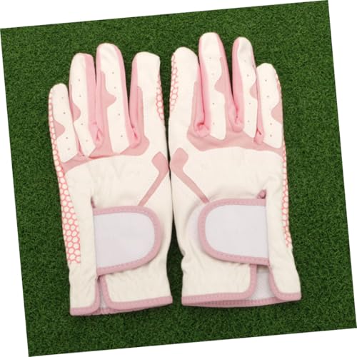 Guantes de golf para mujer con protector de dedos y absorción de sudor en color rosa 5