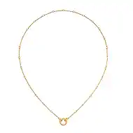 Gold Necklace for Women Simple Basic DIY Valentine's Day Jewelry Gift