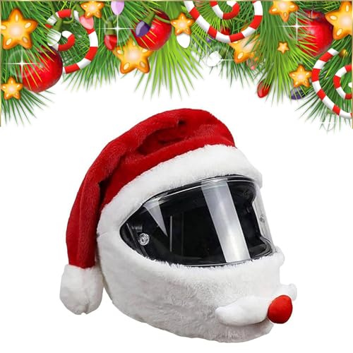 Motorrad Helm Abdeckung Weihnachtsmann,Weihnachtsmann Motorradhelm...