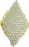 Finecreation_usa !! 2.00Ct Round Cut Lab Created White Diamond Pave Set Woman's Engagement Ring 14K Yellow Gold Finish (All Ring Size Available) (yellow, 4)
