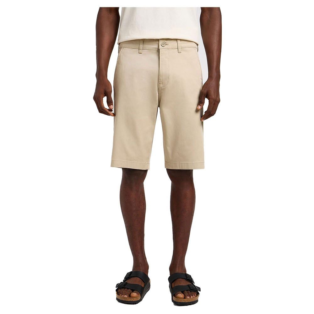 Lee Men's Regular Chino Shorts, Stone, 36W