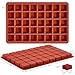 Puyeipt 2 Pack Square Silicone Chocolate Molds, 40-Cavity Candy Molds, Mini Ice Cube Moulds for Caramel, Truffles, Hard Candy, Praline, Gummy, Brownie, Jello