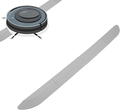 4 rampas de umbral de goma, rampa universal para umbral de puerta, robot, rampa para silla de ruedas para puertas de baño (gris)
