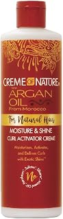 Creme of Nature, Argan Oil Moisture & Shine Curl Activator Crème, Argan Oil of Morocco, 12 Fl Oz