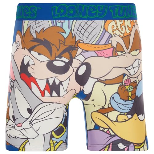 Mens Boxer Briefs - Looney Tunes Tom & Jerry Tweety Taz Daffy Duck Underwear Boxers for Men with Contour Pouch4