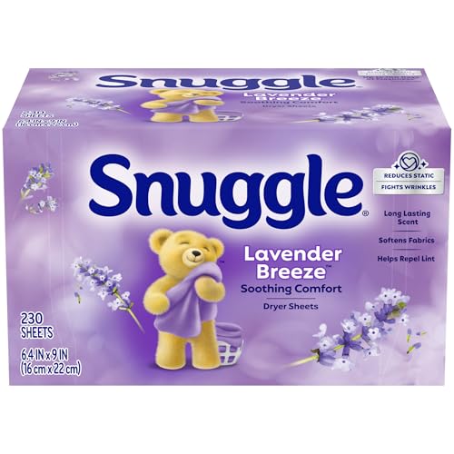 Snuggle Fabric Softener Dryer Sheets Lavender Vanilla Orchid 230ct