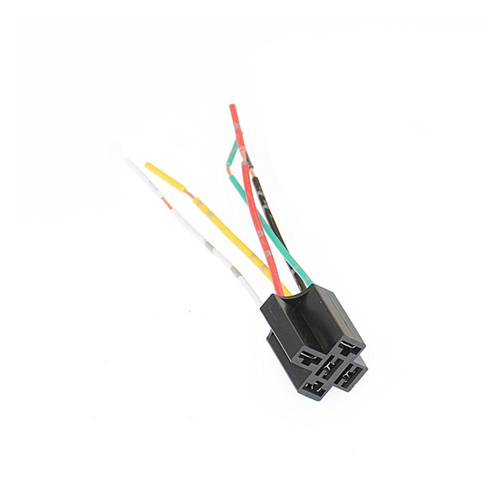 1 szt. przekaźnik samochodowy DC 12 V 40 A prąd znamionowy 1NO 1NC SPDT 4/5 pinów alarm samochodowy 40 A czarny z linią (z linią 9 cm)
