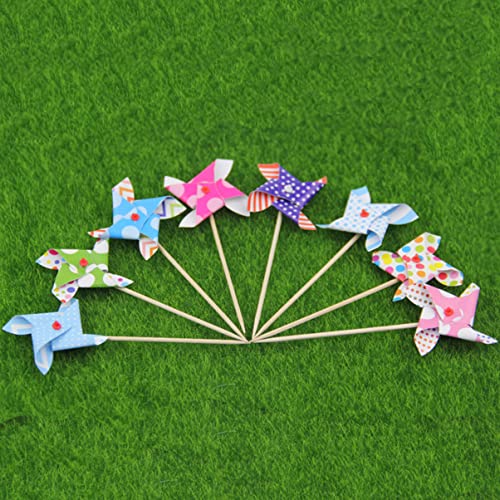 ABOOFAN 48 Pcs Cupcake Cupcake Cupcake Cupcakes de Cupcakes de Capotas de Aniversário Bolo de Vento