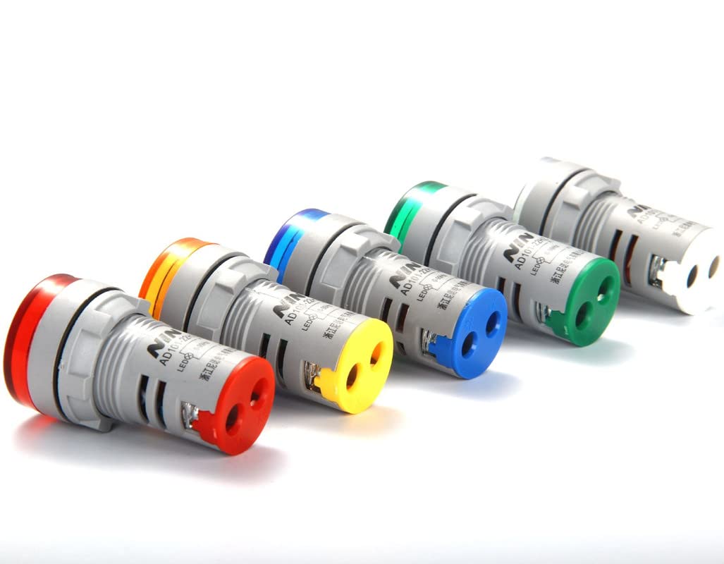 1Pcs AD101-22HZ 0-99HZ LED Digital Display Electricity Hertz Meter Frequency Meter Indicator Signal Light Combo Tester AD16-22HZ - (Color: YELLOW)