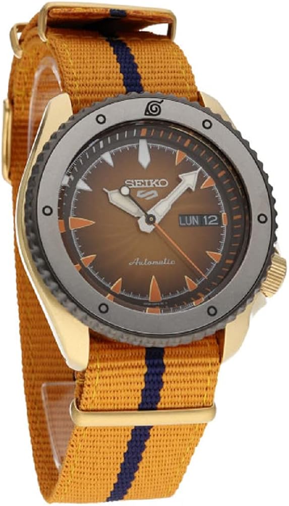 Miniatura 2 de Seiko 5 Sports Boruto Naruto - Reloj automático con esfera naranja SRPF70K1 Naranja Reloj deportivo