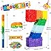 Sratte Rainbow Number Piñata Multicolor Piñata Small Birthday Party with Blindfold Stick and Confetti for Birthday Anniversary Cinco De Mayo Fiesta Party Decor(Number 7)