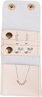 ジュエリー収納ロール 旅行用 コンパクトケース,バックル付き折り畳み可能バッグポーチ,旅行用 ジュエリー 整理 ケース - ネックレス、イヤリング、ブレスレット、ブローチ、クローゼット、引き出し、ポケット収納用