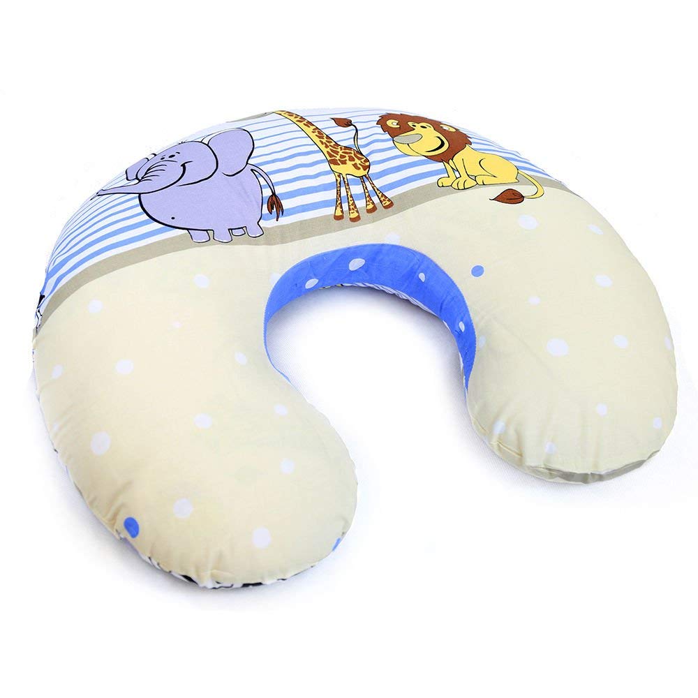 Babymam Safari Blue Cover Breast Feeding Pillow Baby Nursing Maternity Pregnancy Breastfeeding Cushion - Cover Only (Safari Blue)