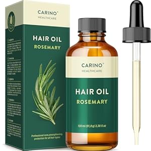 Haarolie met rozemarijnolie 100ml met pipet voor eenvoudige dosering