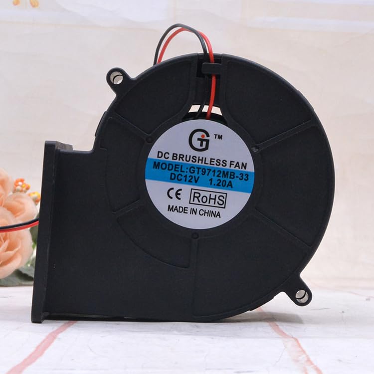 GT9712MB-33 BBQ Blower 9cm 12V 1.20A 9733 Violent Speed Regulating Fan