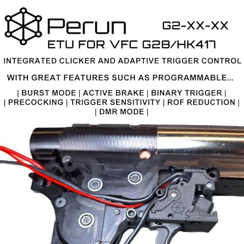 Image of Perun Mosfet Upgrade for AEG Airsoft Rifle V2 Tokyo Marui Gearbox V3, G&G ETU Gearbox, Krytac Kriss Vector, VFC G28 /HK417 Gearboxes, and HPA Systems - Programmable Fire Modes, Precocking, DMR Mode
