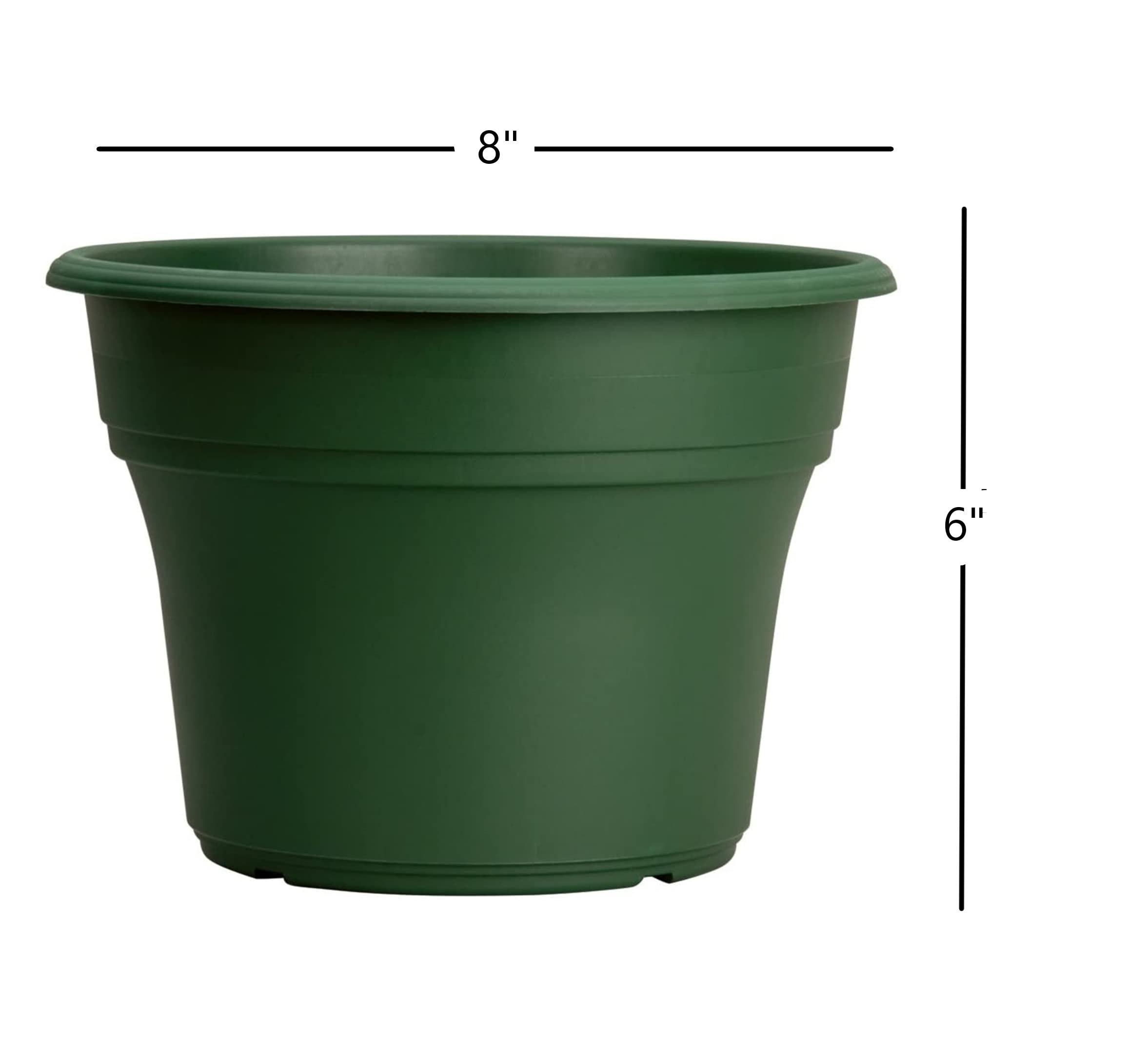 The HC Companies Panterra Plastic Flower Pot- Clay Color- 12-Inch in