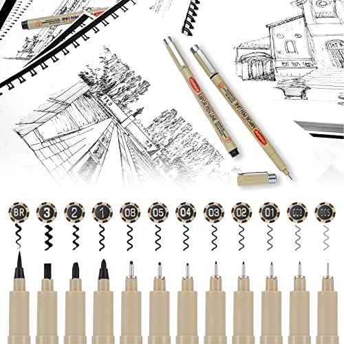 Gethpen Black Micro-Pen Fineliner Ink Pens thumb #5