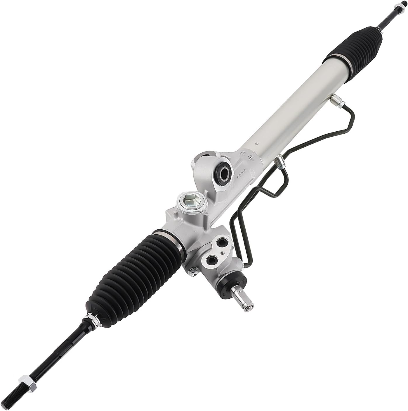 Power Steering Rack & Pinion Assembly for Hummer H3 3.5L 2006 3.7L 2007-2008 5.3L 2008 Hydraulic Power with Inner Tie Rods OE 15234374 97-1117