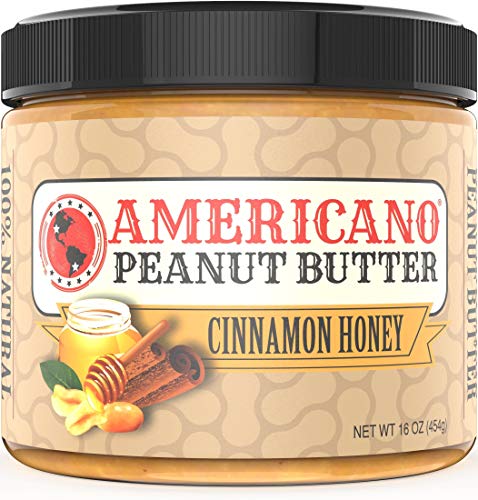 Americano Peanut Butter Creamy, Cinnamon Honey Natural Peanut Butter, 16 Ounce, Peanut Butter Honey Creamy Peanut Butter Natural Peanut Butter All Natural Peanut Butter