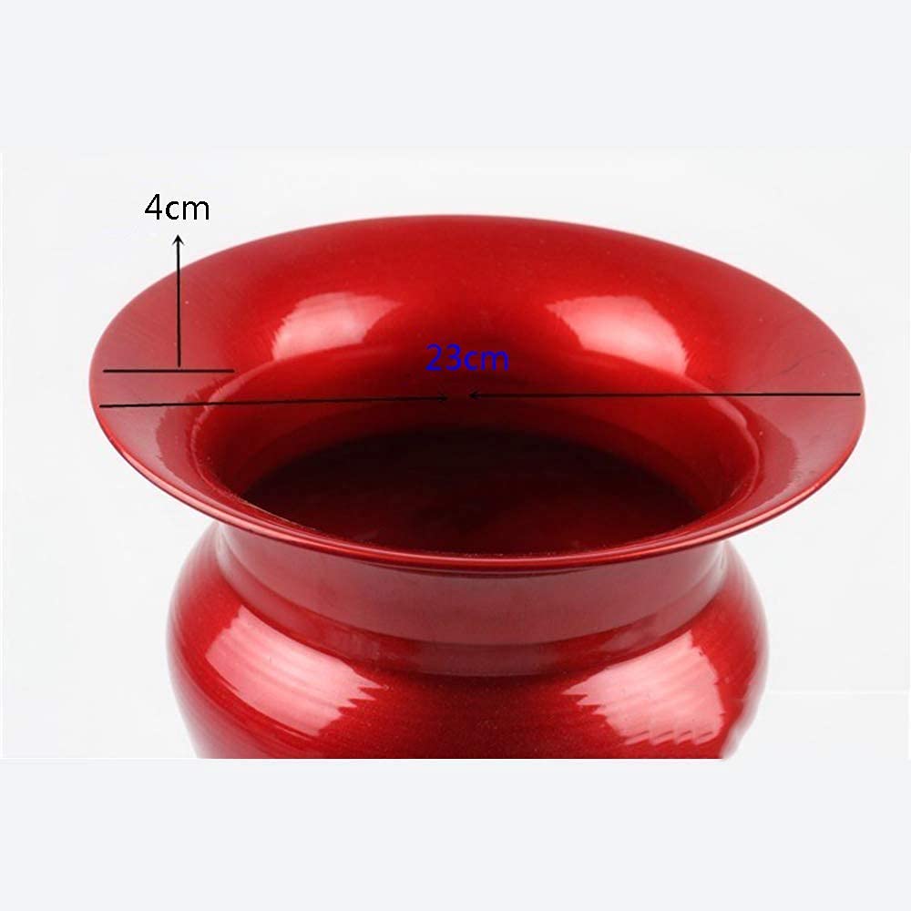 XBSXP Chamber Pots Enamel High Capacity Potty, Children, Women, Female Urine Buckets Bedpans with Lids,Adult Spittoon Unisex,B