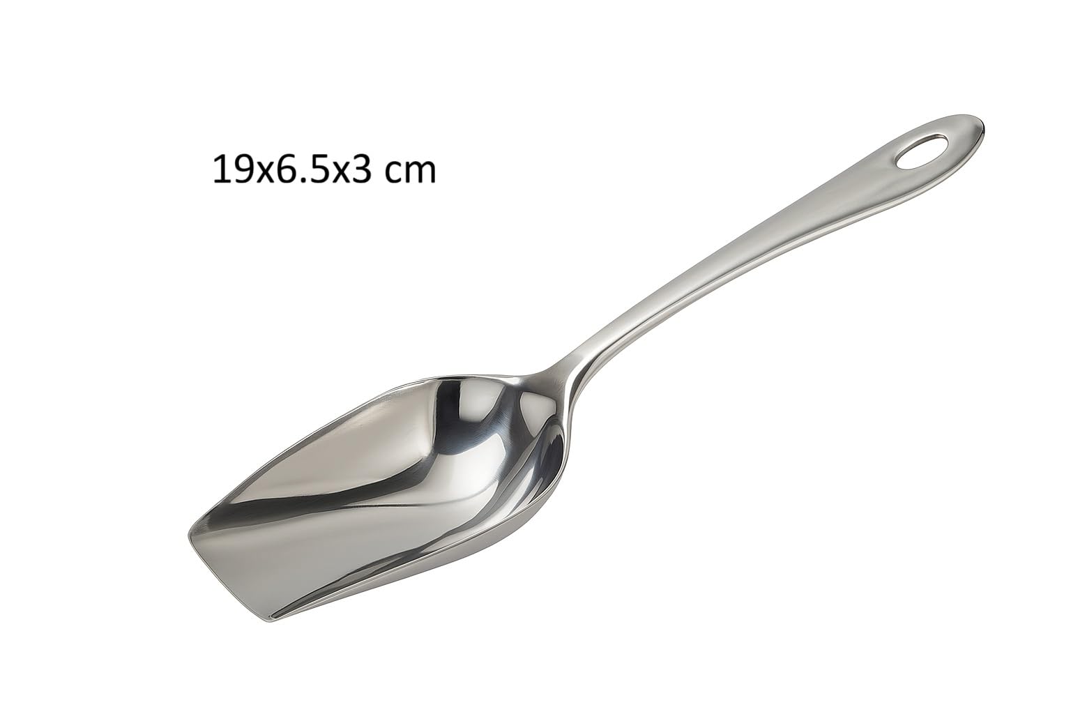 Dynore Stainless Steel Grain/Flour/Ice and Sugar Aata Scoop - Image 2 thumbnail