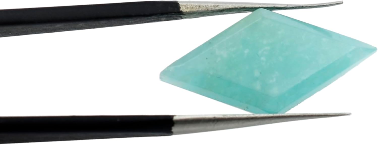 Natural Amazonite Stone Beads for Jewelry Making Diamond Shape Gemstone 10X20 mm Faceted Cut Slice Loose Stone Crystal Birthstone DIY Bead