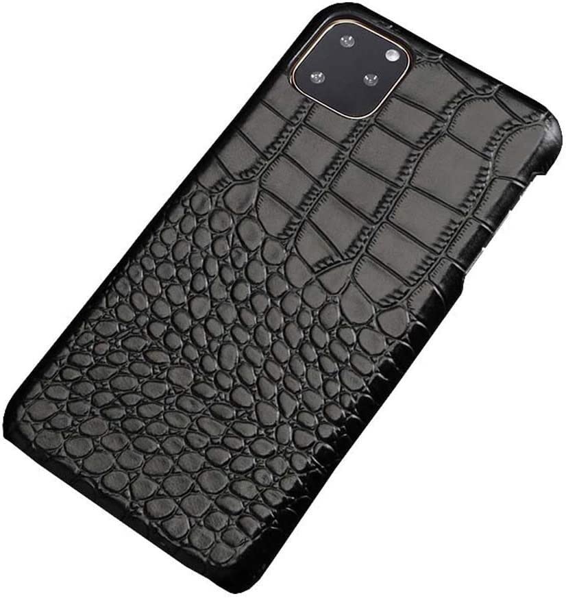 Coque antichoc iPhone 11 Pro Max en cuir motif crocodile