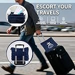 Travel Blanket and Pillow-2-in-1, Ultra-Soft&Compact,Airplane Blanket with Hand Luggage Belt and Backpack Clip,Travelers Accessories Gifts, 61x43 Inches（Navy） - Image 4