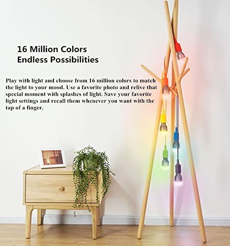 Smartphone screen displaying a color wheel for selecting light colors.