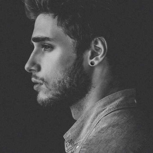 LOLIAS 4 Pairs 6-12mm Black Stainless Steel Magnetic Fake Gauges Earring Studs for Men Women Non Pierced Earrings4