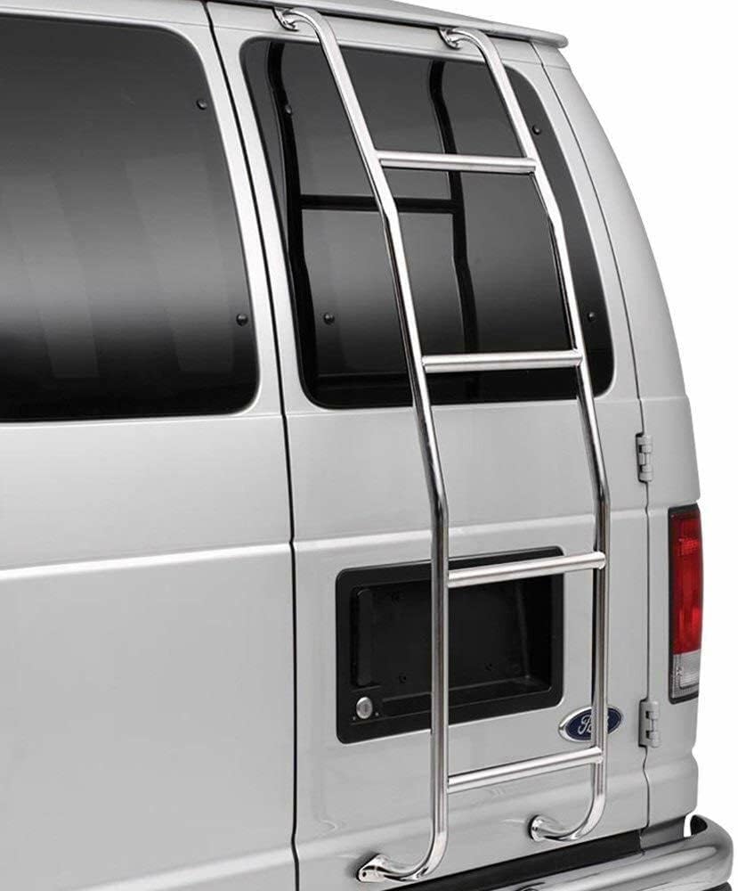 SURCO 093C97 Stainless Steel Van Ladder for Chevy and GMC Full Size Vans 1997-2023