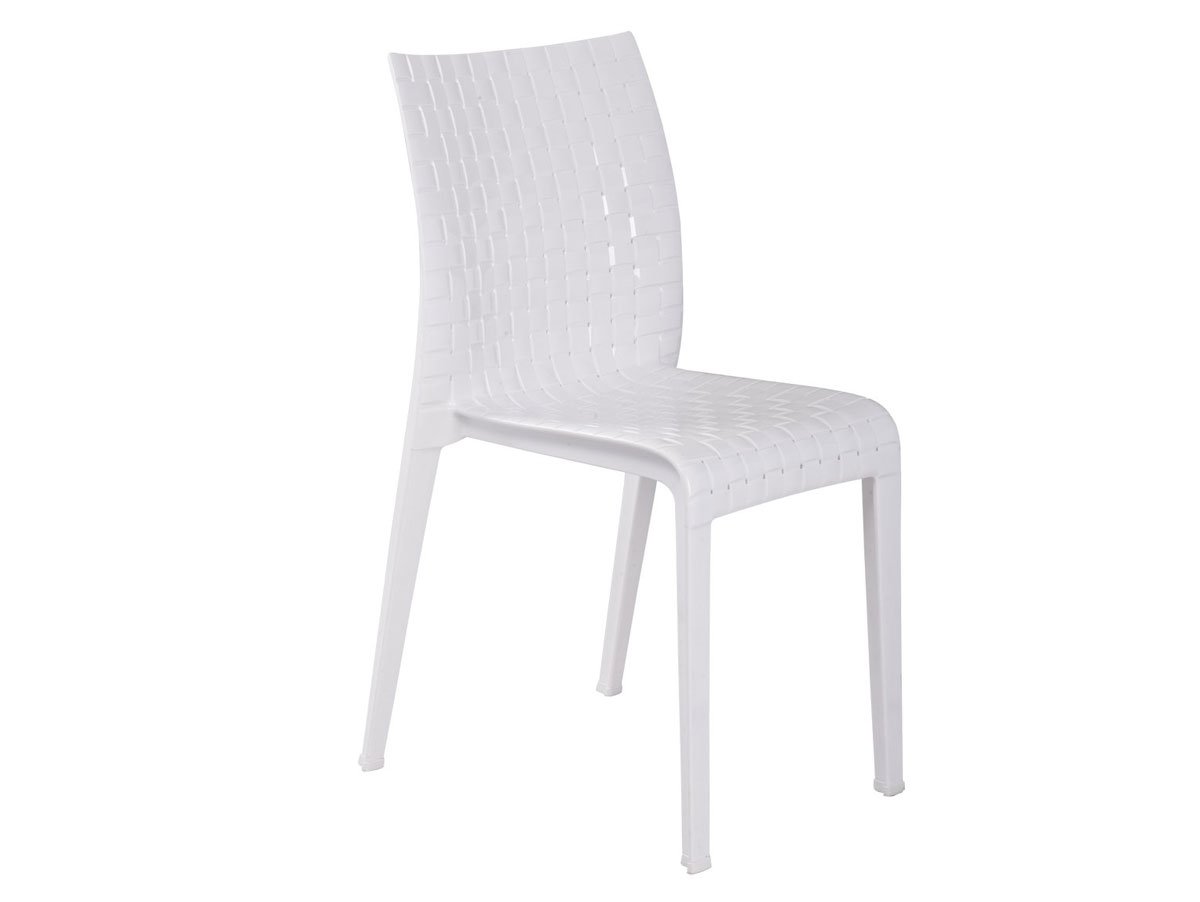 Amazon｜Kartell ダイニングチェア グロッシーホワイト W41/D50/H85