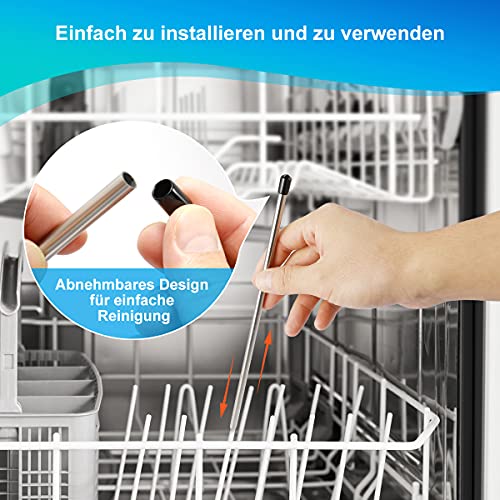 AIEVE 5 stuks vaatwasser-inzetstukken, compatibel met SodaStream Crystal Duo flessen, krasvrij, flessenhouder, glashouder voor vaatwasser - Image 5