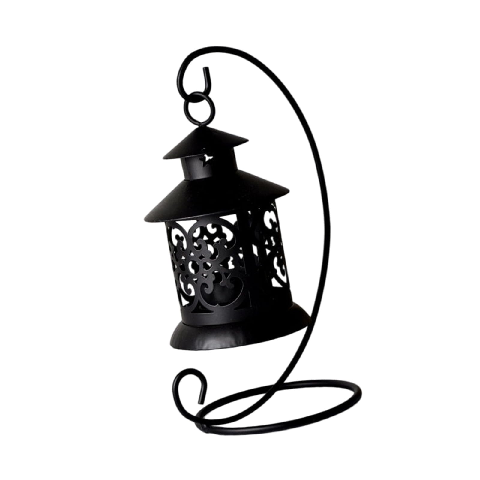 Kalttoy Black Antique Styles Iron Tea Light Stand Ideal For Wedding Decoration Iron Lamp Owner