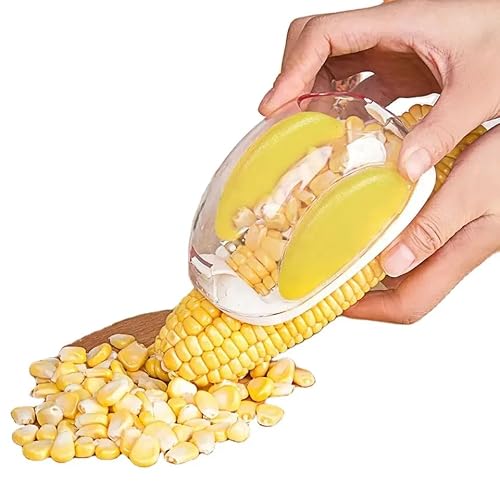 Corn Peeler Corn Cob Stripper Tool | Quick and Easy Corn Kernel Removal for Cooking, Salads, and Grilling | Dishwasher Safe Kitchen Gadget